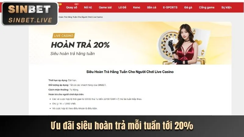 Chương trình khuyến mãi hấp dẫn tại casino 3bet win